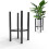 Plant Stands Black Metal Adjustable 2-Pack 1