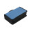 Portable CD DVD storage bag with zipper blue 1