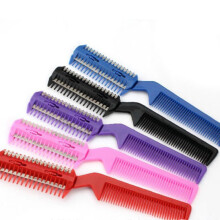 Professional trimmer razor with dual blades and thin comb