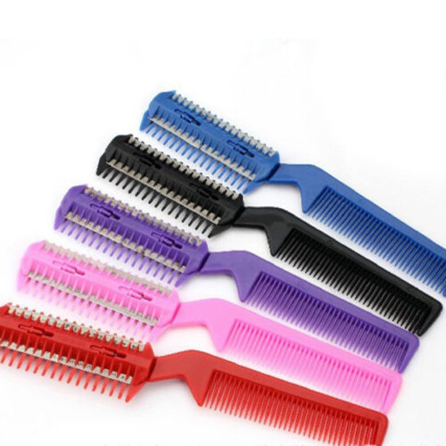 Professional trimmer razor with dual blades and thin comb