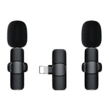 Kabelloses Mikrofon für iPhone und iPad, kabelloses Lavalier-Mikrofon mit automatischer Rauschunterdrückung
