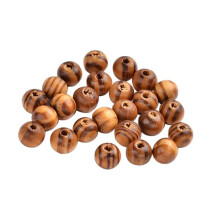 Weis wood beads 8mm round natural painted 200 pcs