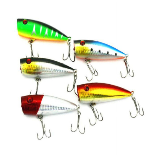Floating Minnow Popper Fishing Lure 5 Pack 2
