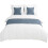 Bed Runner Chenille Blue Modern Single Layer 6