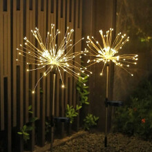 Solar Garden String Lights Warm White 120 LED 2 Pack