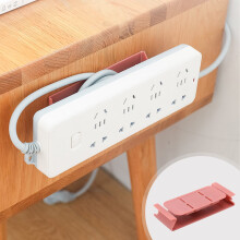 Desktop socket fixer bracket red adhesive punch mount