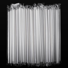 Plastic Drinking Straws Clear 0.43 Inch 100 Pcs