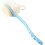 Back Scrubber with Bristles and Loofah Blue 1