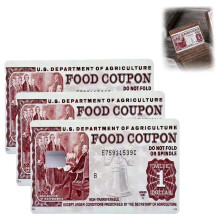 Wuxinga Sticker Food Coupon Decal for Credit Card 1 Pack
