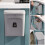 Wall-Mounted Trash Can with Lid 2.4 Gallon 1