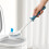 Toilet Bowl Brush Curved Design Deep Clean Blue 1