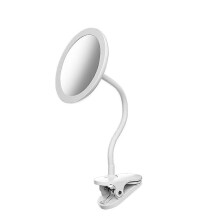 10-fach vergrößernder, flexibler Kosmetikspiegel mit Schwanenhals, 16,5 cm (6,5 Zoll) großer Spiegel mit Beleuchtung, 2000 mAh Akku, US
