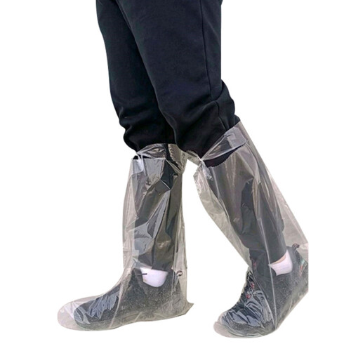 Disposable plastic boot covers waterproof non-slip size L 1