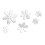 Acrylic Mirror Wall Decals Flower Mural 6 pcs 1