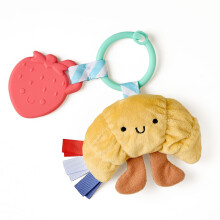 Itzy Ritzy Baby Speelgoed & Bijtring - Itzy Pal Bijtring Met Knuffel, Ritselgeluid, Textuurlinten & Siliconen Bijtring