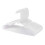 Weis kids clothes hangers plastic white 20 pcs 1