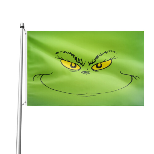 Grinch outdoor flag 3x5 ft double-sided