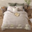 Boho Queen Comforter Set Beige Microsuede 3-Piece 5