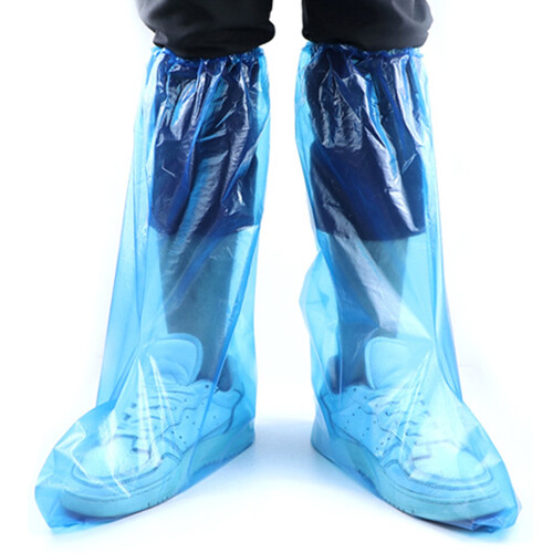 Disposable plastic boot covers waterproof non-slip size L 2