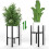 Plant Stands Black Metal Adjustable 2-Pack 3