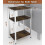 3-Tier Side Table Heavy Duty Rustic Brown White 2