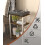 3-Tier Side Table Heavy Duty Rustic Brown White 4