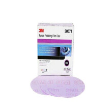 3M Hookit Purple Finishing Film Abrasive Disc 260L, 30571, 5 in, P600, 50 discs per carton