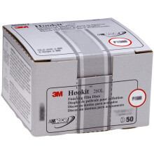 3M Hookit Schleiffilm Abrasivscheibe 260L, 00909, 3 Zoll, P1000, 50 Scheiben pro Karton