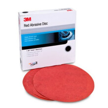 3M Hookit Red Abrasive Disc, 01291, 5 in, 800+ Grit No Hole, Pack of 50 for Auto Sanding, Primer Sanding, E-Coat Sanding