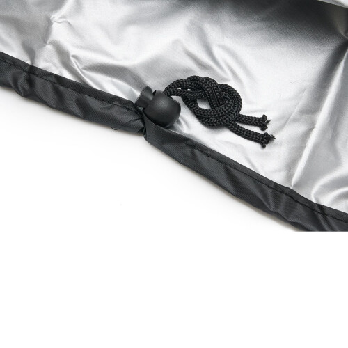 BBQ Cover Black Round 75x30cm Waterproof UV Protective 2