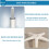 WSYW round rolling stool PU leather swivel height 6