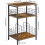 Record Player Stand 3-Tier Rustic Brown Holds 100+ Albums 3