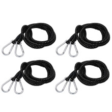 Wideskall heavy duty bungee cord black 70 inch 4 pack