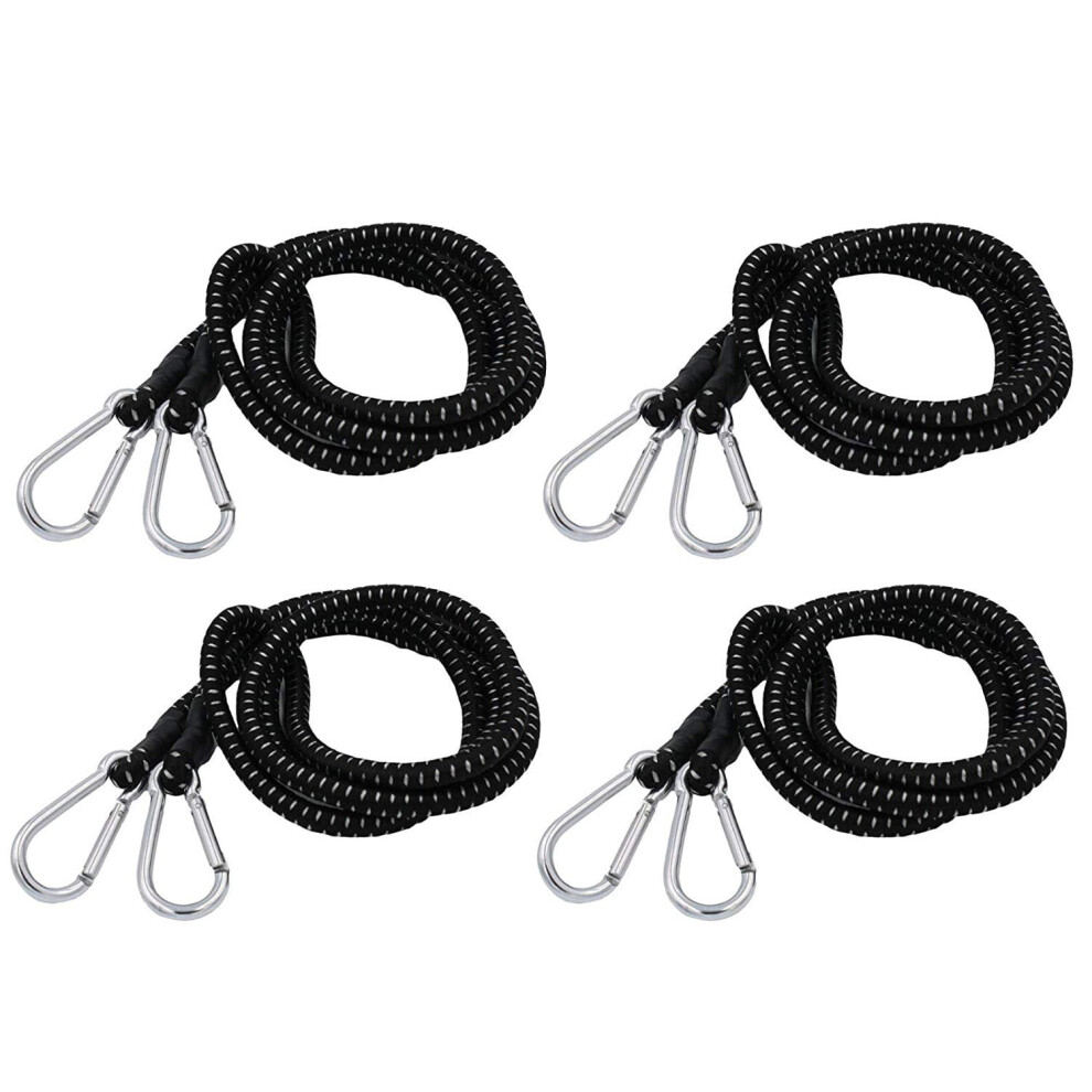 Wideskall Heavy Duty Bungee Cord 70 Inch 4 Pack Black 901175640803