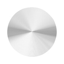 Glass Plate Adapter Table Leg Aluminum Round 50x8mm Silver