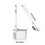 Liquid Toilet Brush Set with Push-Dispense Feature 3