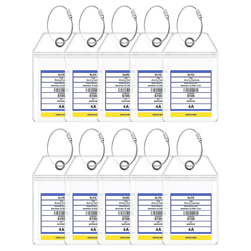 Cruise Luggage Tags with Loop Waterproof Zip Seal Holders 1