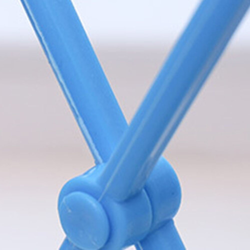 Foldable Trash Bag Holder Blue Portable Plastic Stand 2