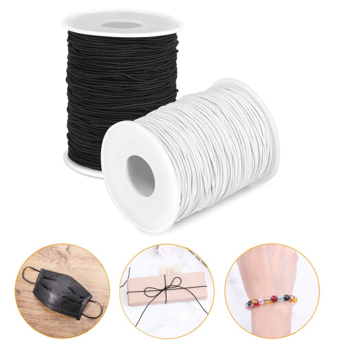 Elastic Cord for Jewelry Making Bright Colors 1/2 Roll