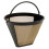 Black Gold Coffee Filter Cone Style 4-Cup Reusable 1