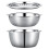Stainless Steel Basin with Grater 3 Pcs 2