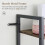 Ladder Shelf Metal Frame Rustic Brown 3 Tier 4
