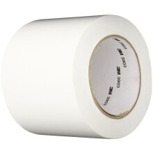 3M 3903 Vinyl Duct Tape Roll - 4 in. x 150 ft. White, Moisture, Chemical Resistant, Rubber Adhesive Tape with Embossed Vinyl Backing.