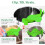 Collapsible Colander with Clip-On Strainer Green 4