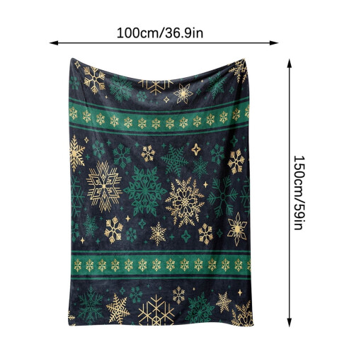Kerstflanellen plaid met digitale print 1