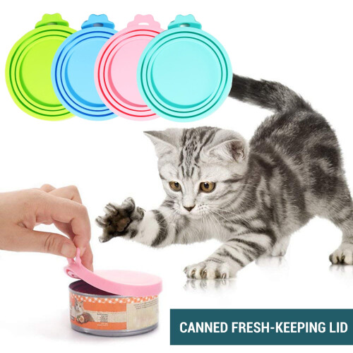 Silicone Pet Food Can Lid Universal Leak-Proof 6-Pack