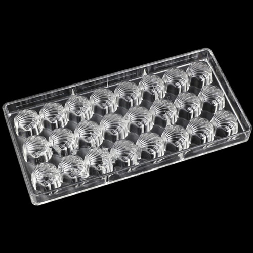 Chocolate candy mold scalloped shell 24 cavities 1