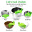 Collapsible Colander Clip-On Strainer Green 5