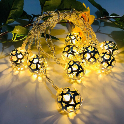 YOTQUSKI outdoor Halloween light string Moroccan pattern 2