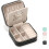 Jewelry Travel Case with Mirror Black Compact Organizer 1
